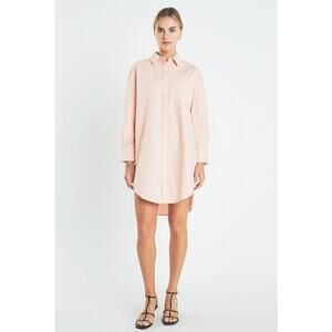 English Factory Pink Classic Collared Button-Down Shirt – Size Small